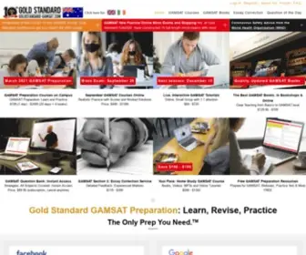 Goldstandard-Gamsat.com(GAMSAT Courses and GAMSAT Preparation) Screenshot