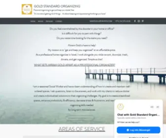 Goldstandardorganizing.com(Professional Organizer) Screenshot