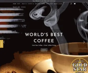 Goldstarcoffee.com(The best coffee in the world) Screenshot