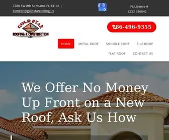 Goldstarroofing.us(Gold Star Roofing & Construction) Screenshot