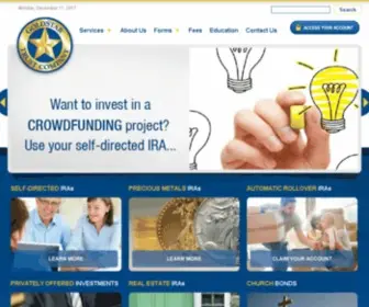 Goldstartrust.com(Custodial services for self) Screenshot