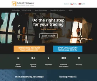 Goldstarway.com(Open demo account) Screenshot