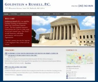 Goldsteinrussell.com(Goldstein & Russell) Screenshot