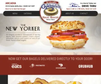 Goldsteinsbagelbakery.com(Bagel Shop Arcadia) Screenshot