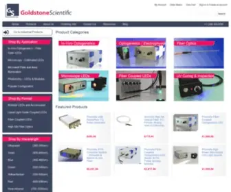 Goldstonescientific.com(Ultra High Power LED Light Sources) Screenshot