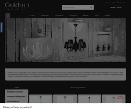 Goldsun-Lampy.pl(Sklep internetowy Goldsun oferuje oświetlenie dla Twojego domu) Screenshot