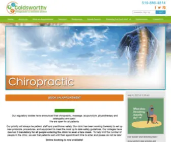 Goldsworthywellness.com(Goldsworthy Chiropractic and Wellness Centre) Screenshot