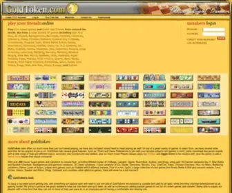Goldtoken.com(Play classic board games online) Screenshot