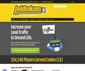 Goldtokens.net(Largest Second Life Gaming Community) Screenshot