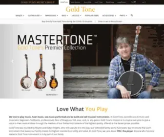 Goldtone.com(Gold Tone Musical Instruments) Screenshot