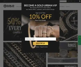 Goldurban.com(Hip Hop Jewelry) Screenshot