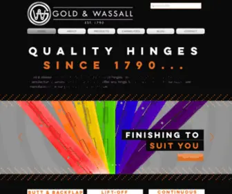 Goldwassallhinges.co.uk(At Gold & Wassall we design and manufacture bespoke piano and continuous hinges across the UK. Tel) Screenshot