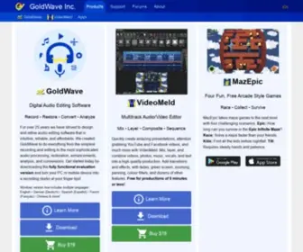 Goldwave.com(Audio & Video Editing Software and Fun Games) Screenshot