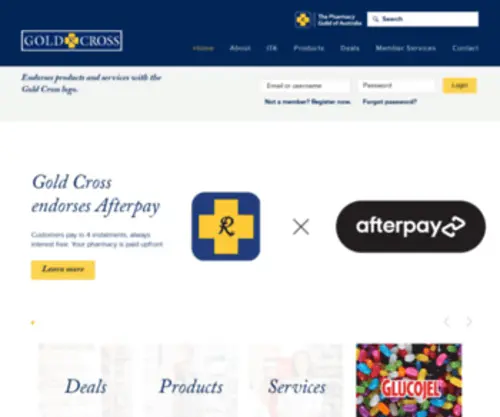 Goldx.com.au(Gold Cross) Screenshot