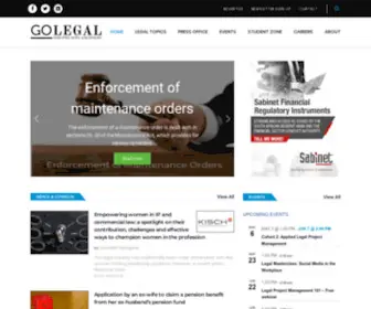 Golegal.co.za(Legal Industry News and Insights South Africa) Screenshot