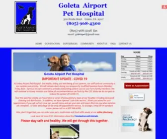 Goletapethospital.com(Goleta Airport Pet Hospital) Screenshot