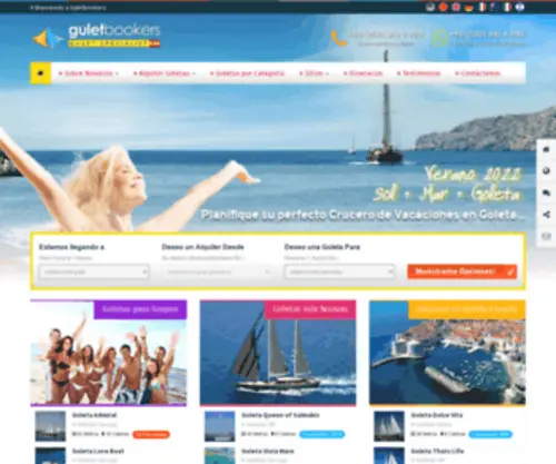 Goletasbarcos.es(Alquiler de Goletas en Turquia y Grecia) Screenshot