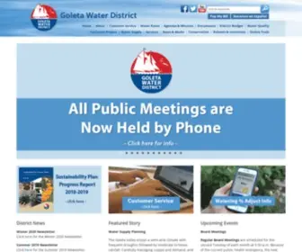 Goletawater.com(Goleta Water District) Screenshot