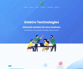 Goletro.com(Goletro Technologies is a absolute solution for your business) Screenshot