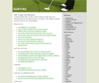 Golf-FAQ.de(Golf FAQ) Screenshot