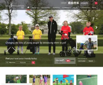 Golf-Foundation.org(Learn more about how the Golf Foundation) Screenshot