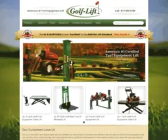 Golf-Lift.com(Golf-Lift, Turf Lift, Turf Equipment Lifts) Screenshot