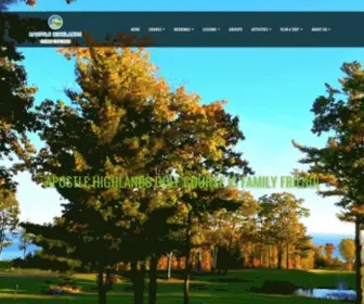 Golfbayfield.com(Apostle Highlands) Screenshot