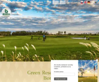 Golfborsa.sk(Golfový klub Borša) Screenshot