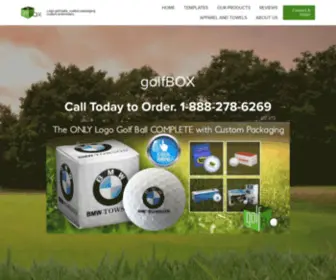 Golfbox.com(Custom-Printed Golf Balls & Packaging) Screenshot