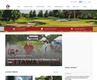 Golfcanada.ca(Golf Canada) Screenshot