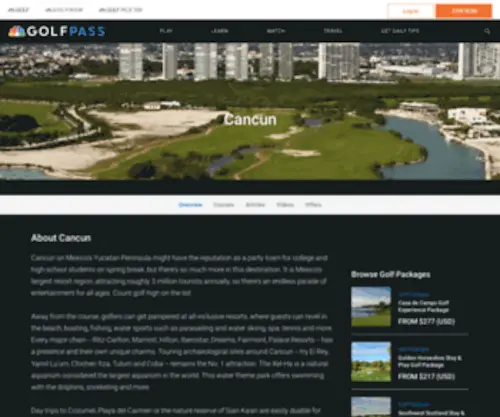 Golfcancun.com(Cancun Golf) Screenshot