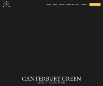 Golfcanterbury.com(Canterbury Green Golf Course located in Fort Wayne Indiana) Screenshot