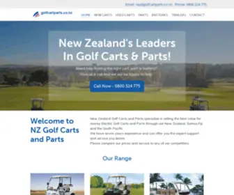 Golfcartparts.co.nz(New Zealand Golf Carts and Parts Ltd) Screenshot