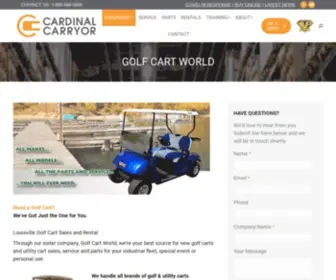 GolfcartWorld.com(Golf Cart World Louisville) Screenshot