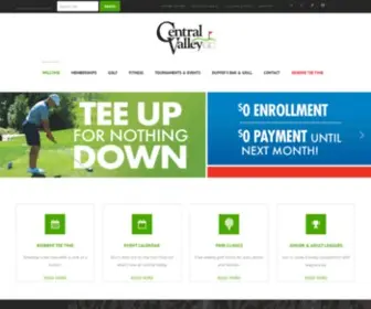 Golfcentralvalley.com(Enjoy our hospitality on and off the green. Central Valley Golf Club) Screenshot