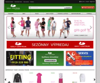 Golfcentrum.sk(Golfový obchod) Screenshot