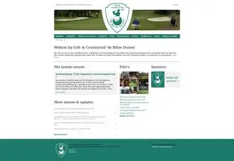 Golfclubbiltseduinen.nl(Golf & Country Club De Biltse Duinen) Screenshot