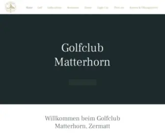 Golfclubmatterhorn.ch(Herzlich willkommen beim Golfclub Matterhorn Zermatt) Screenshot