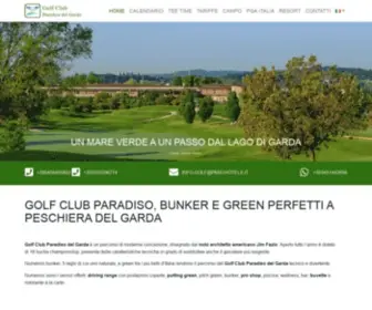 Golfclubparadiso.it(Golf Club Paradiso del Garda) Screenshot