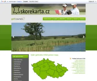 Golfcourses.cz(Golfová hřiště v ČR) Screenshot