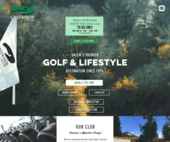 Golfcreekside.com(Creekside Golf) Screenshot