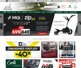 Golfdesmarques.com(Vente de Materiel et clubs de golf) Screenshot