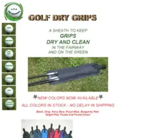 Golfdrygrips.com(Golf Dry Grips) Screenshot