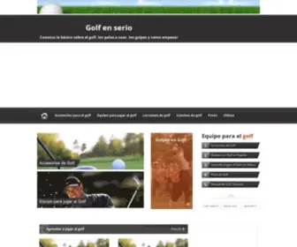 Golfenserio.com(Golf en serio) Screenshot