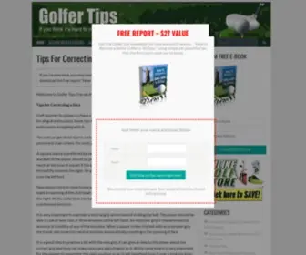 Golfertips.com.au(Tips For Correcting A Slice) Screenshot