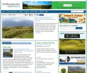 Golfeurope.com(Golf Europe) Screenshot