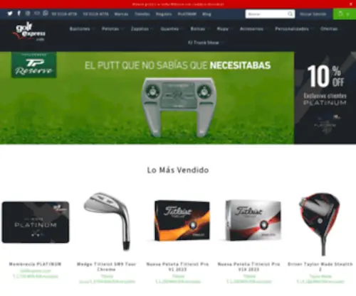 Golfex.com.mx(En Golf Express tenemos el mejor precio en las mejores marcas de golf) Screenshot