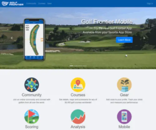 Golffrontier.com(Golf Frontier) Screenshot