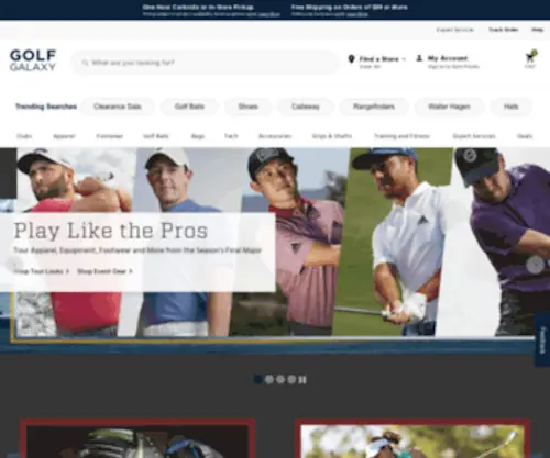 Golfgalaxy.com(The Best Selection of Golf Equipment) Screenshot