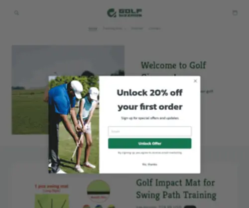 Golfgizzmos.com(Golf Gizzmos) Screenshot